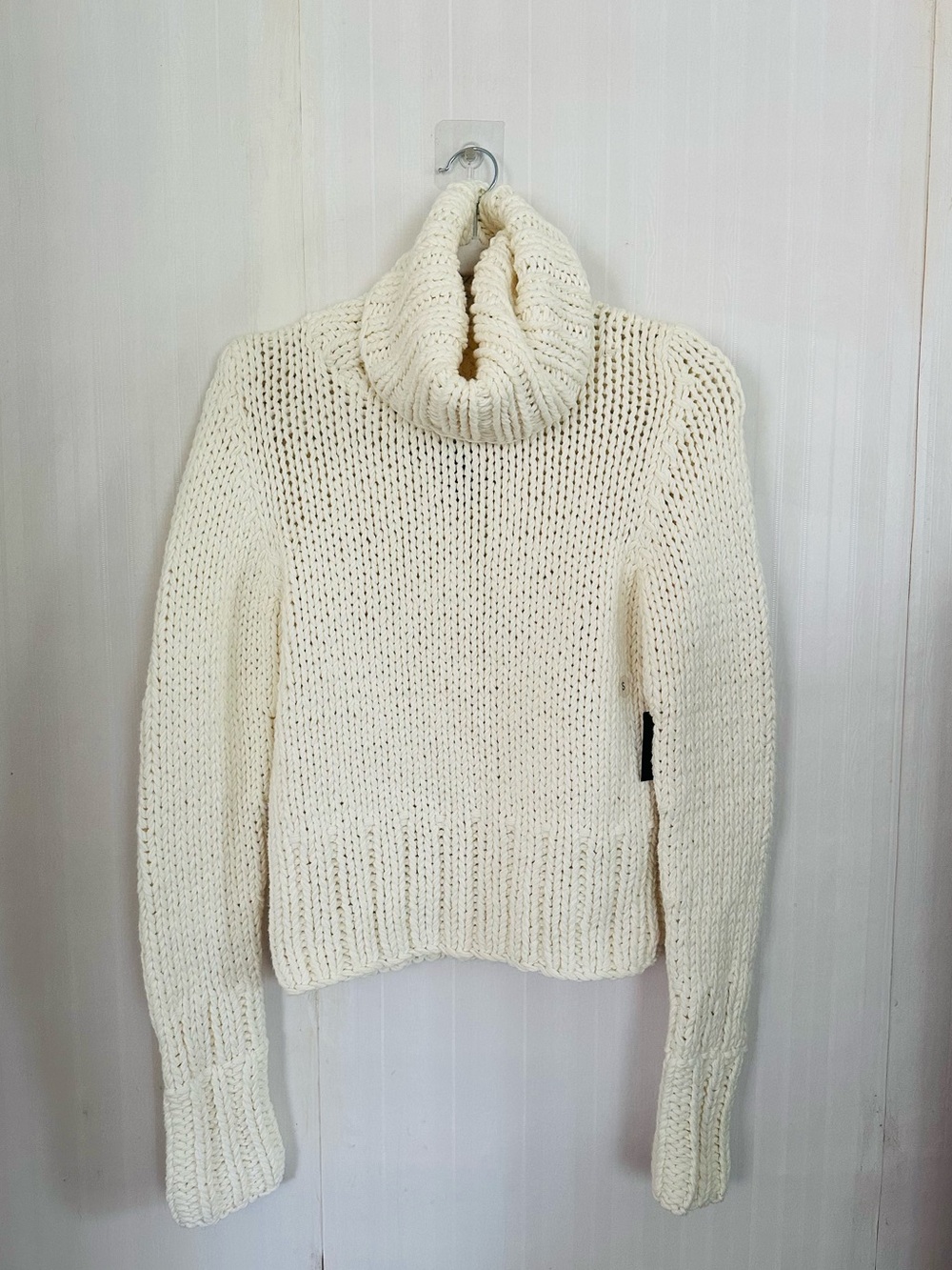 The Limited Hand Knit Chunky Knit Ivory Sweater. Vintage 90s.